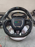 LED Carbon Fiber Steering Wheel Fit Dodge Charger Hellcat Jeep SRT8 2015+