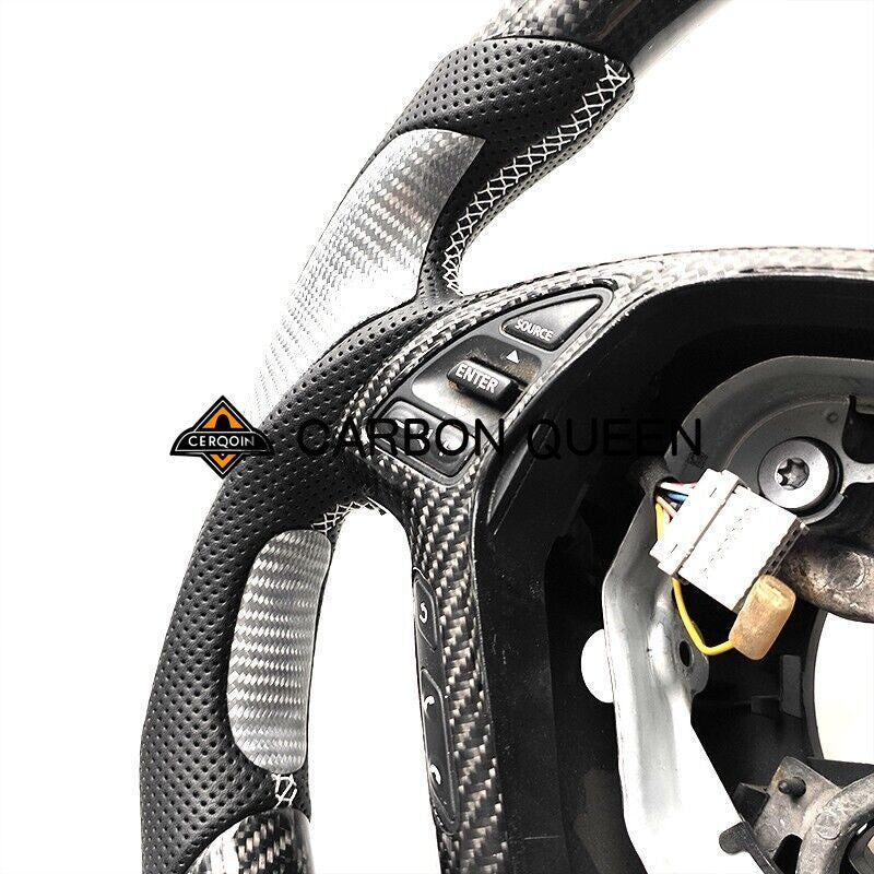CARBON FIBER Steering Wheel for INFINITI G37/G25/G37X +BUTTONS+COVER