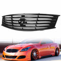 Front Grill Grille for Infiniti G37 2 Door Coupe 2008-2013 2011 2012 Gloss Black