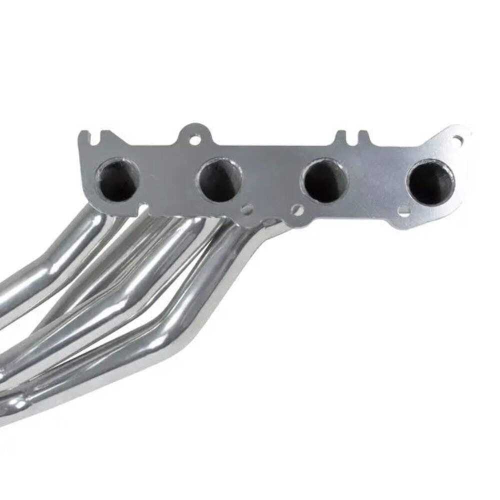 Ford Mustang Coyote Swap 1-3/4 Long Tube Exhaust Headers Polished Silver Ceramic