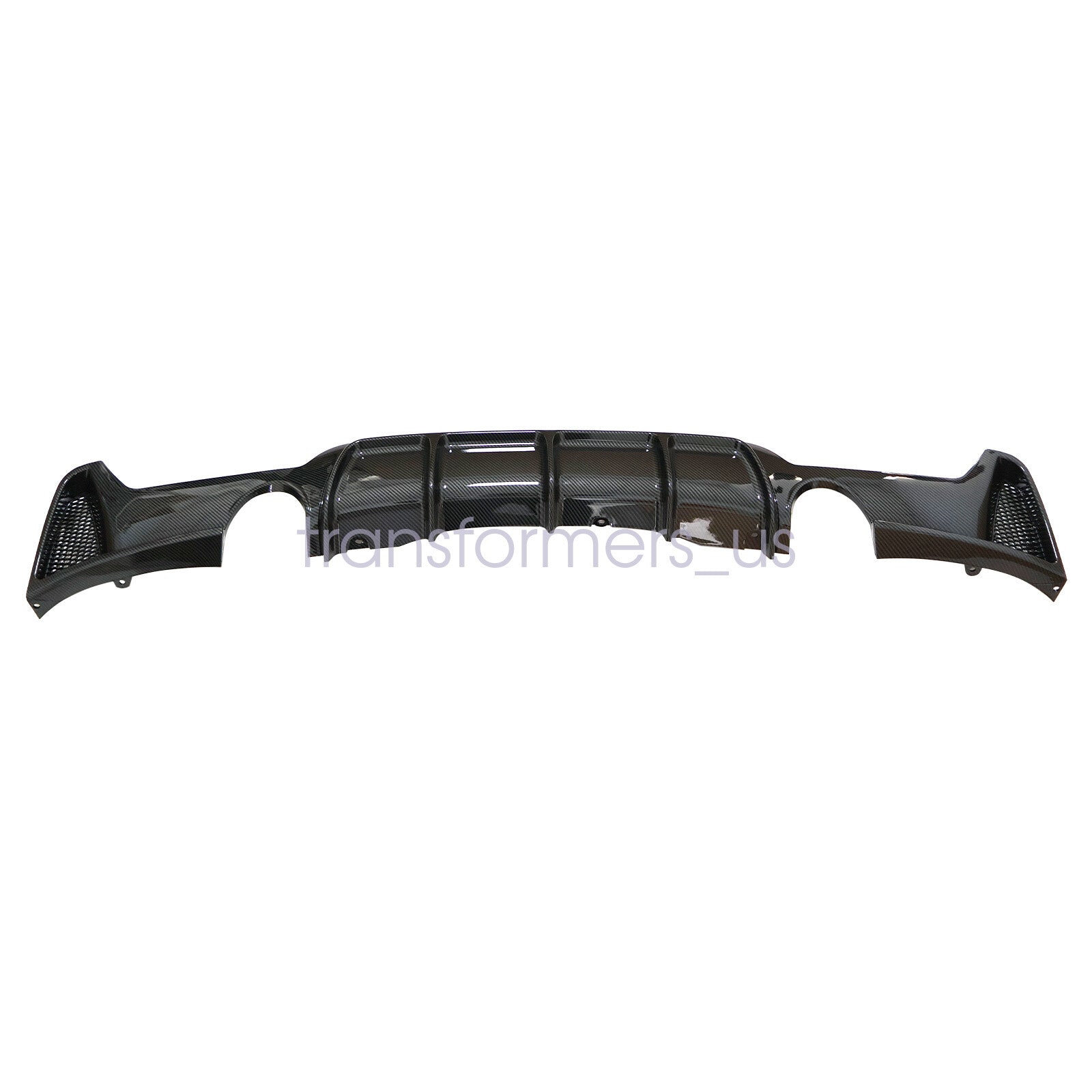 For 14-20 BMW F32 F33 F36 4Series M Sport Rear Diffuser Dual Exhaust Carbon Look