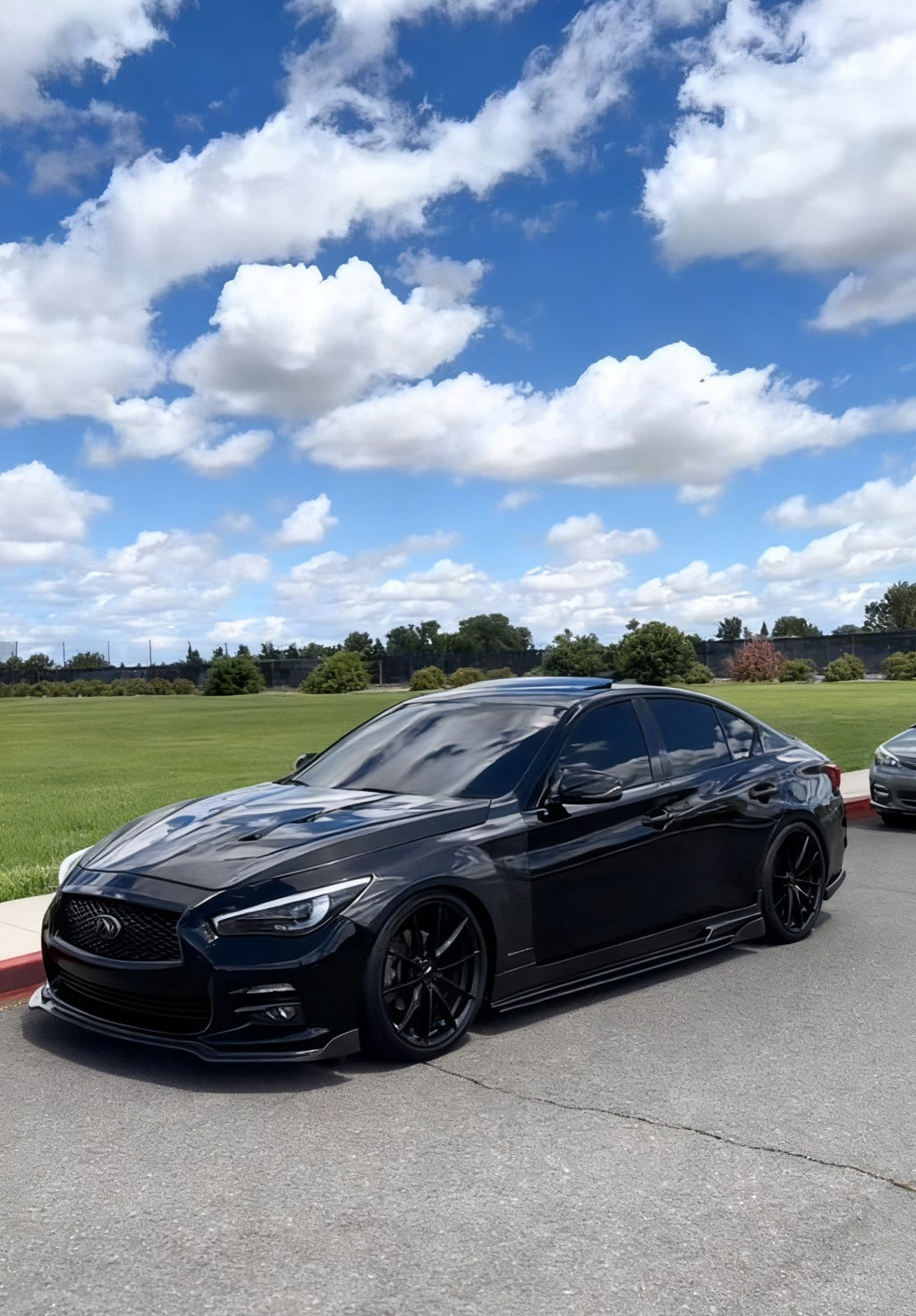 Limited Stock! AMS Style Vented Carbon Fiber Hood for Infiniti Q50 V37