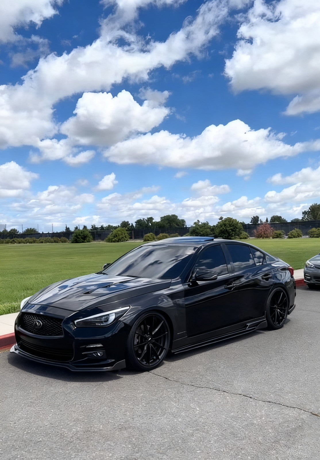 Limited Stock! AMS Style Vented Carbon Fiber Hood for Infiniti Q50 V37