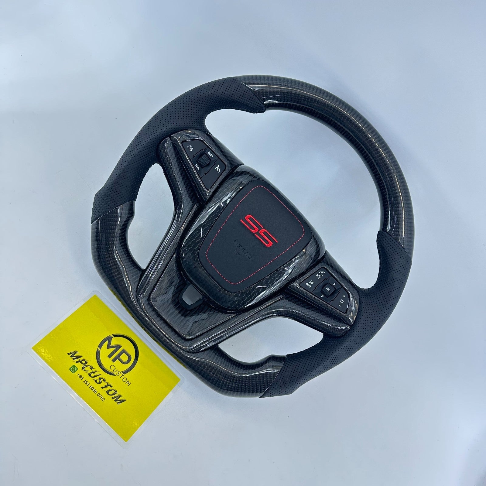Real Carbon Fiber Steering Wheel for Chevrolet Camaro SS 2010-2015 with Cover