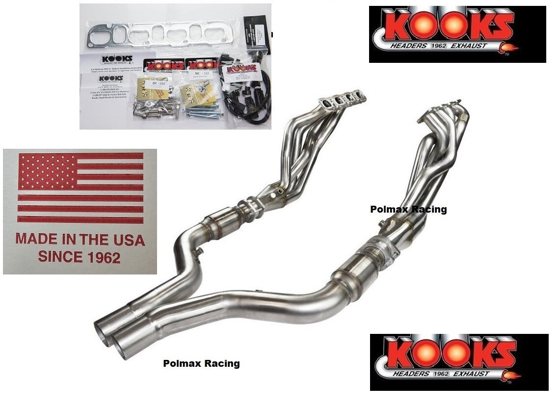 Kooks 1-7/8'' X 3'' Headers Catted Pipes 2011-23 Dodge Charger 6.4L 392 Hemi V8