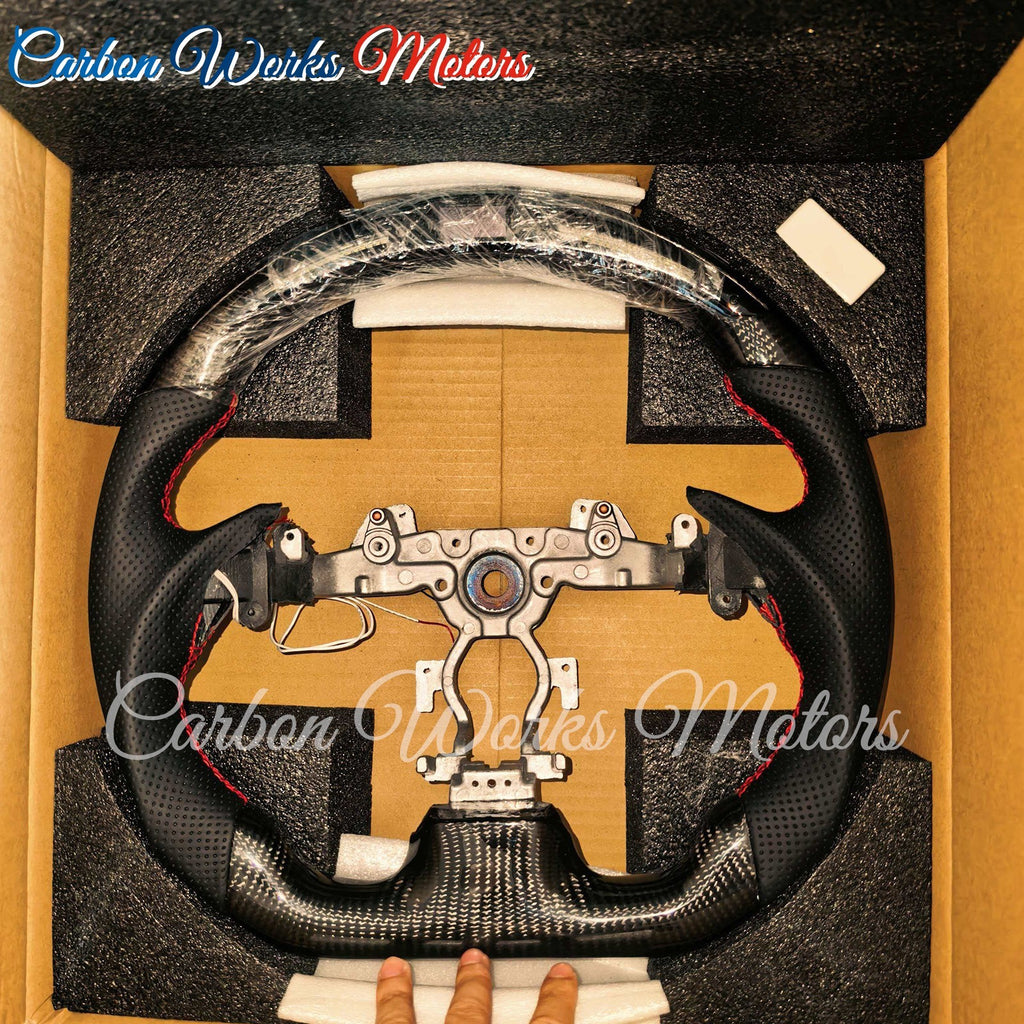 LED Carbon Fiber Steering Wheel for Infiniti G25 G37 G35 Q40 EX35 EX37 2008-2015