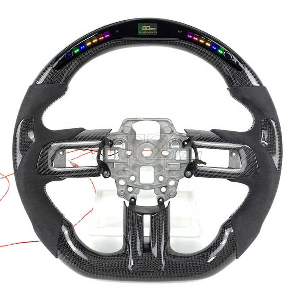 2018-2023 Ford Mustang S550 LED Carbon Fiber Steering Wheel