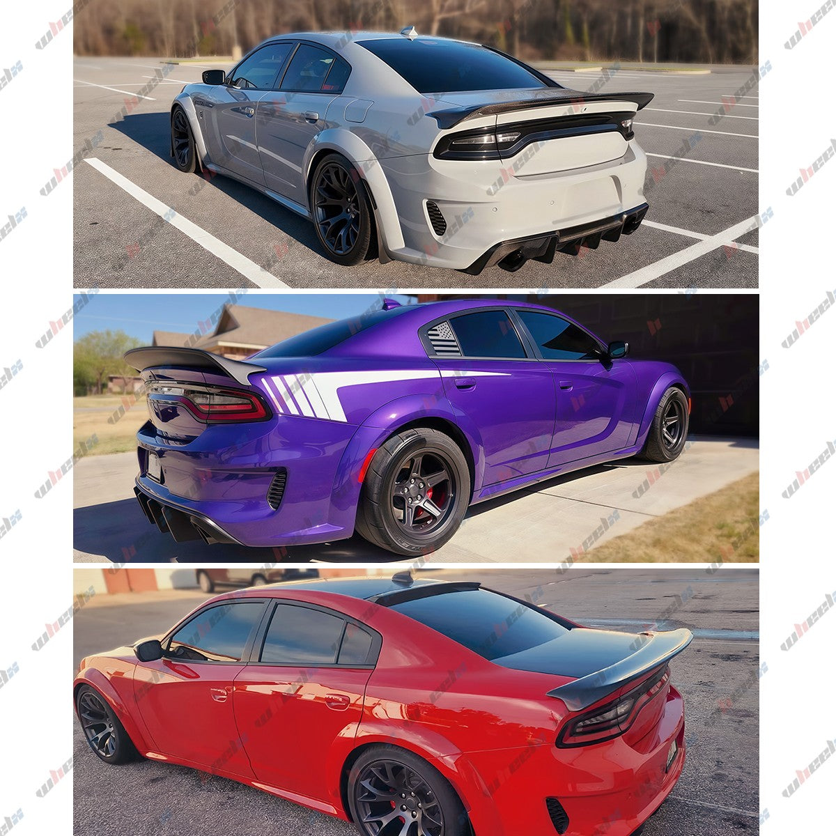 FOR 15-23 DODGE CHARGER REDEYE STYLE HIGHKICK TRUNK SPOILER WING CARBON FIBER