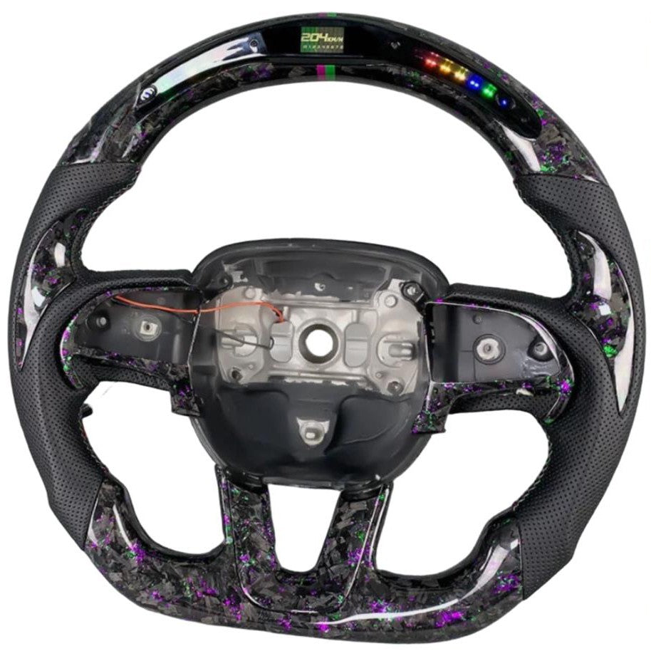 Carbon Fiber Steering Wheel LED Forged for Dodge Challenger/Hel