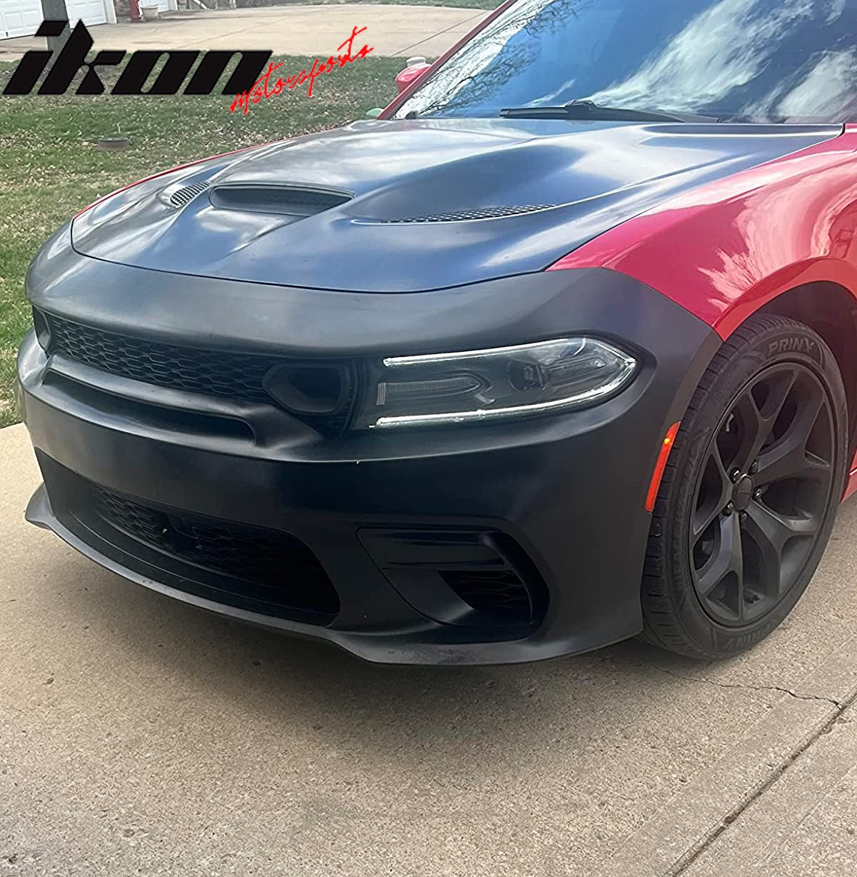 SRT Hellcat Style Aluminum Hood Scoopvent Fits 2015-2023 Dodge Charger