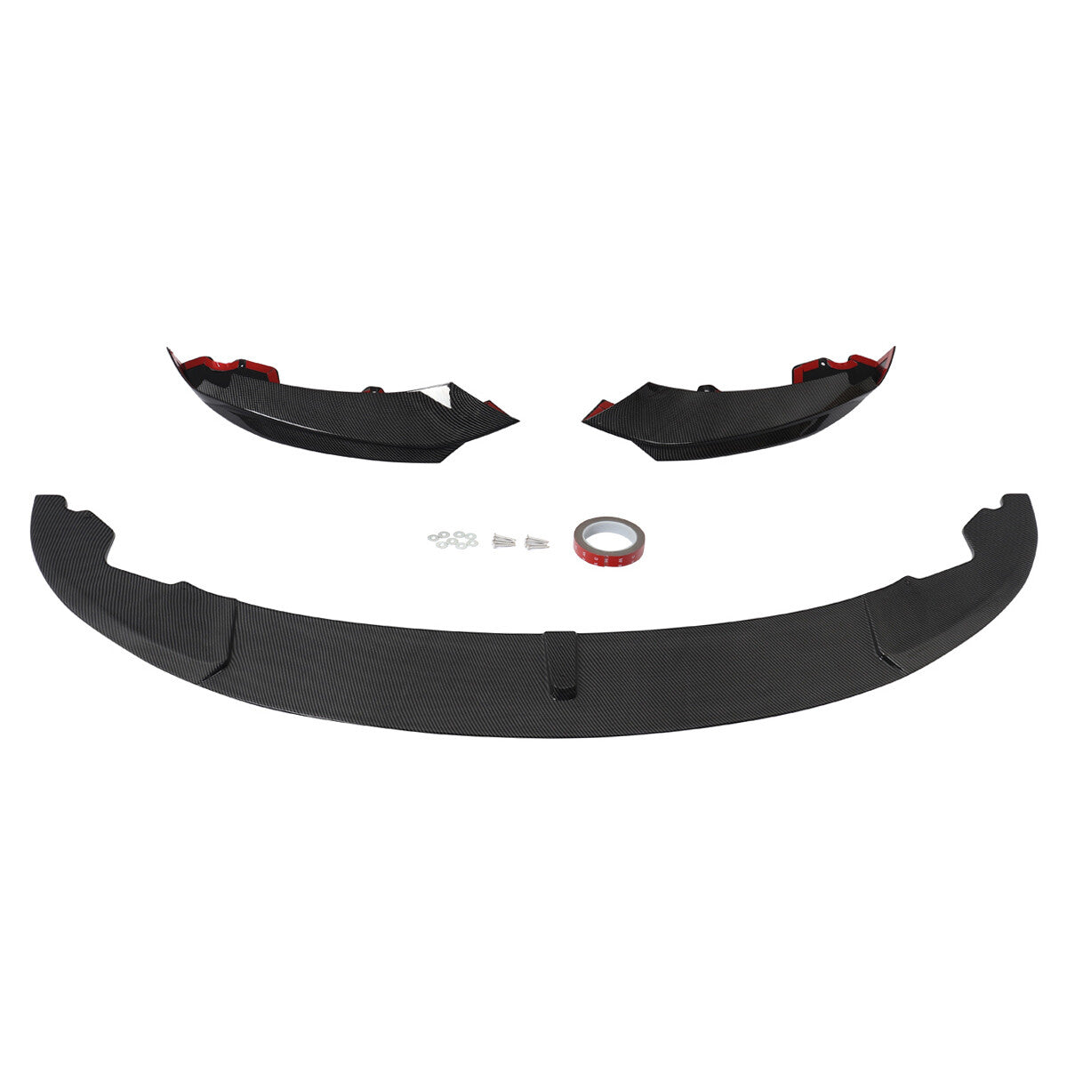 Front Bumper Lip for 14-20 BMW F32 F33 F36 M Sport Splitter Carbon Fiber Style