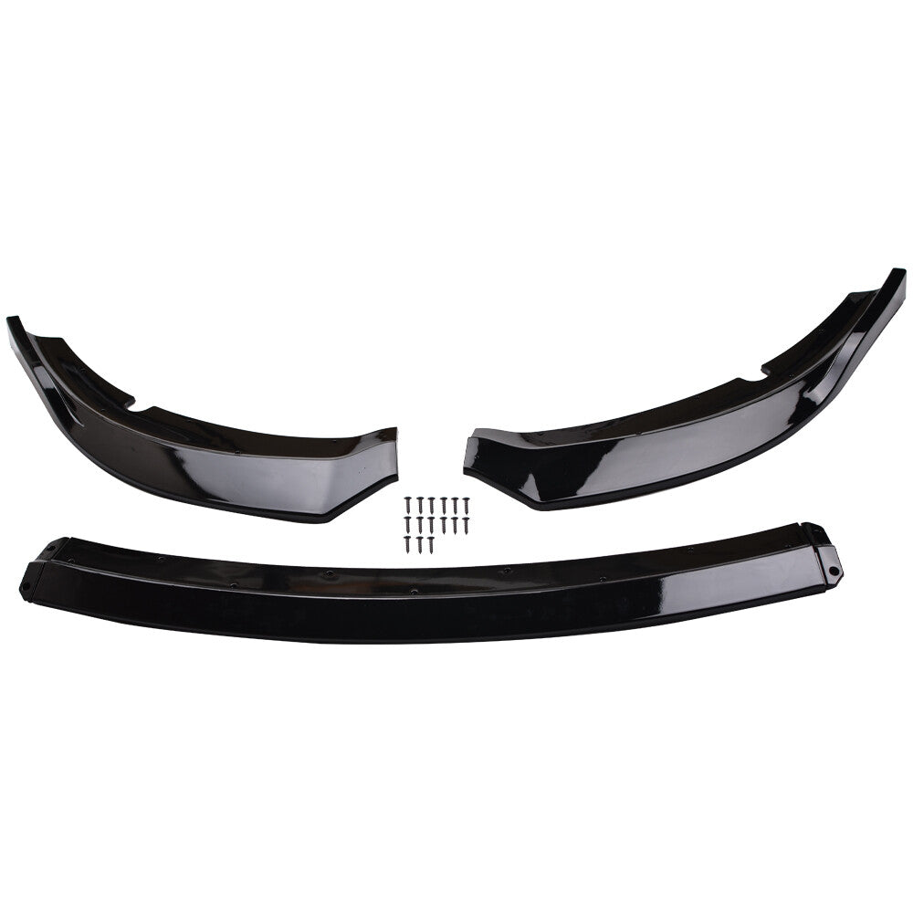 For 15-23 Dodge Charger Front Bumper Lip Spoiler Splitter Body Kit Gloss Black
