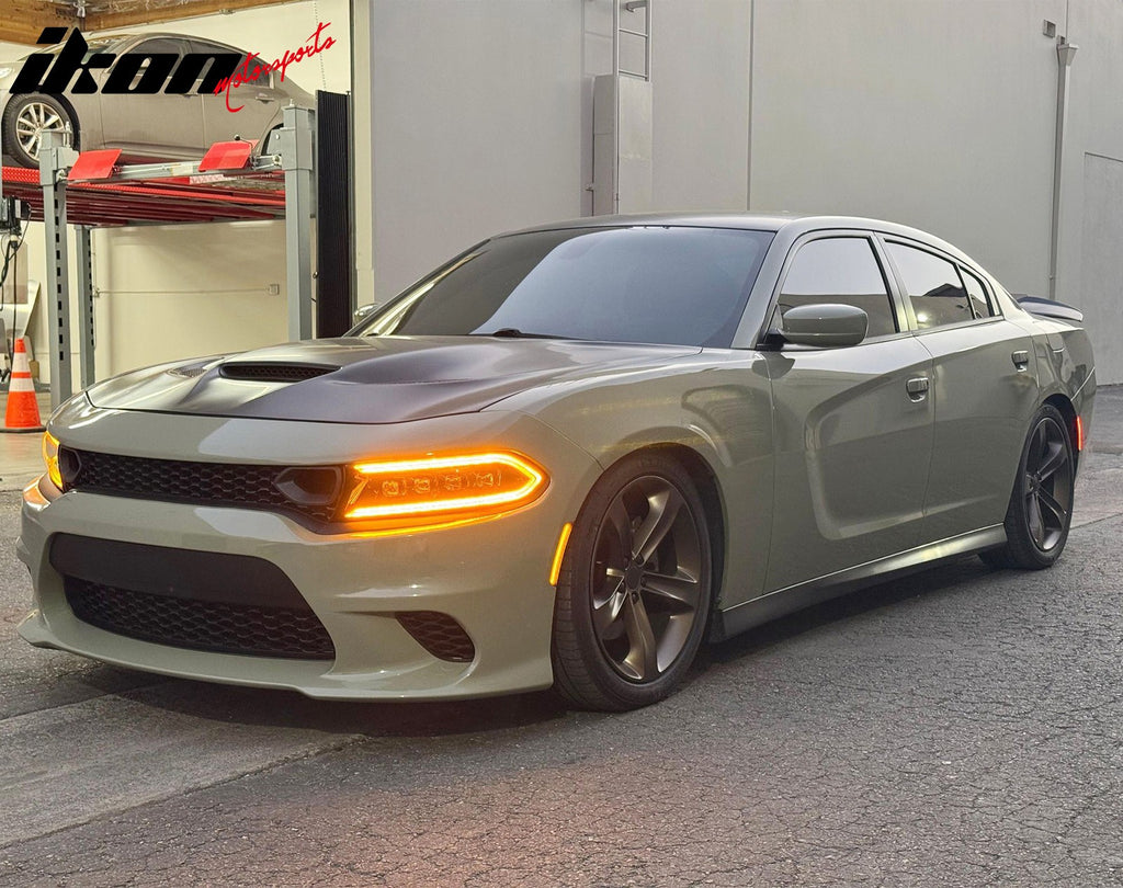 SRT Hellcat Style Aluminum Hood Scoopvent Fits 2015-2023 Dodge Charger