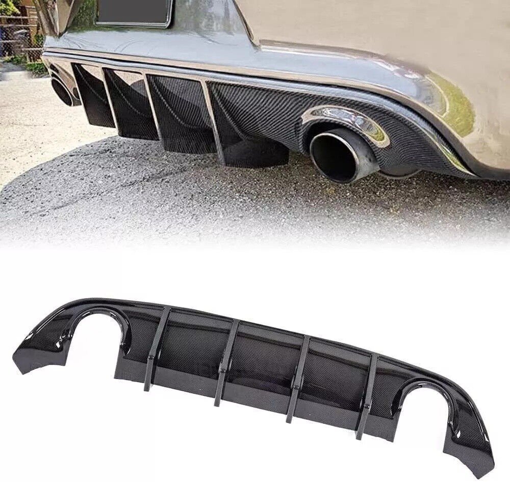 Carbon Fibre Rear Bumper Lip Diffuser Fit for 2015-2023 Dodge Charger SRT