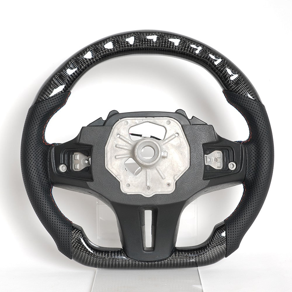 Real Carbon Fiber LED Steering Wheel for BMW 1/2/3/4 Series G20 G29 F40 F87 M3