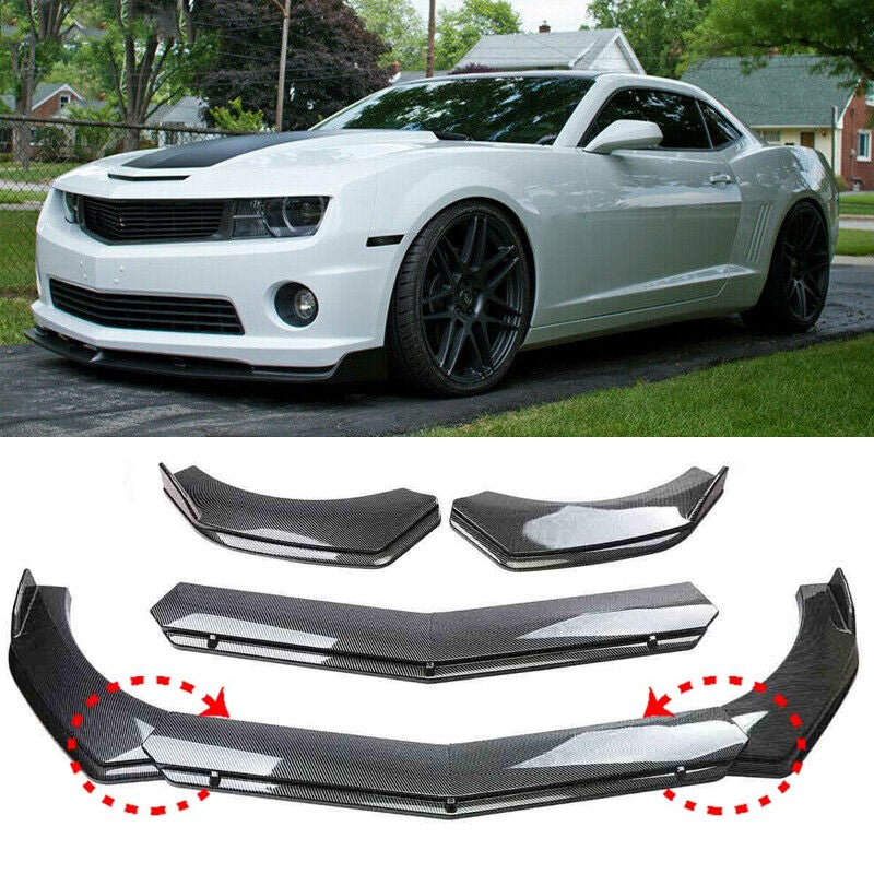 Carbon Fiber for Chevrolet Camaro SS Front Bumper Lip Spoiler Splitter Body Kit