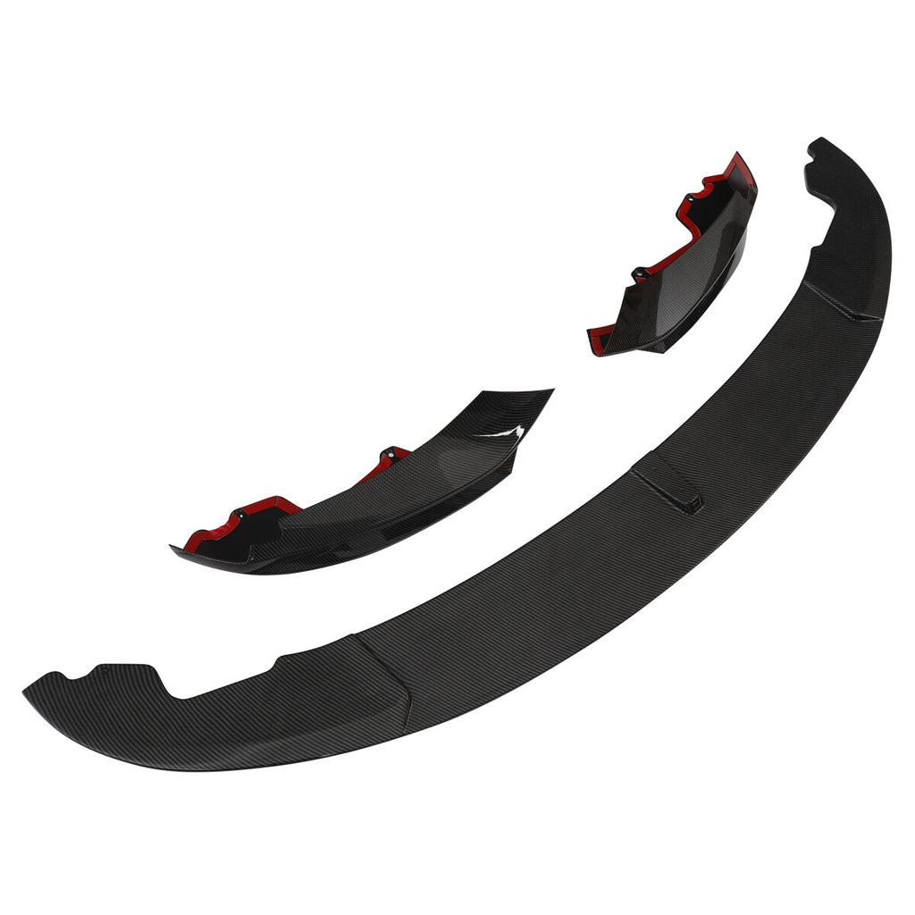 Front Bumper Lip for 14-20 BMW F32 F33 F36 M Sport Splitter Carbon Fiber Style