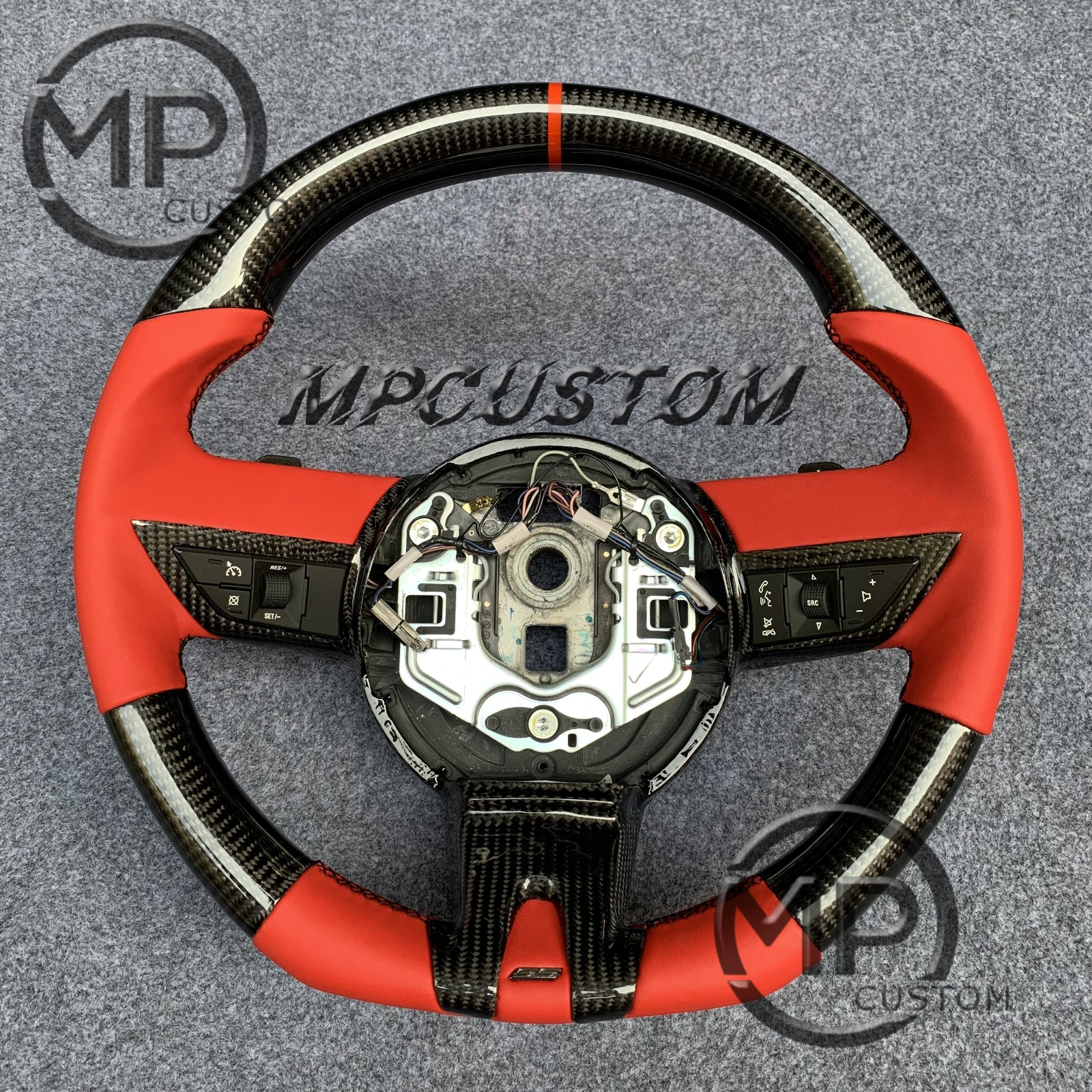 MP Custom Hot Sale Real Carbon Fiber Steering Wheel for Camaro 2010-2011