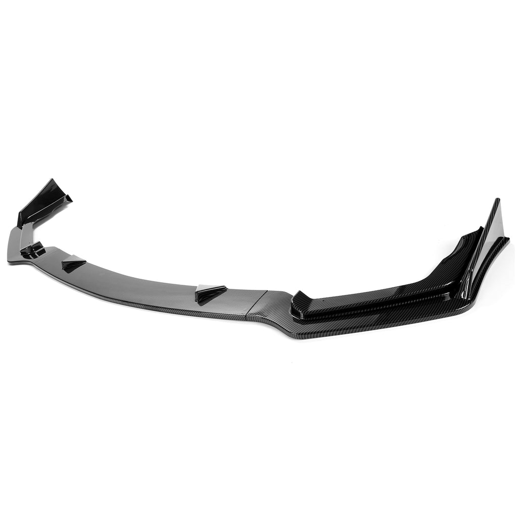 For 14-17 Infiniti Q50 Sport 4DR Carbon Fiber Style 3PC Front Bumper Lip Spoiler