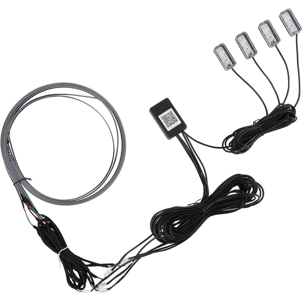 2/10 in 1 LED RGB Acrylic Interior Strip Ambient Lights Kit for Ford Mustang