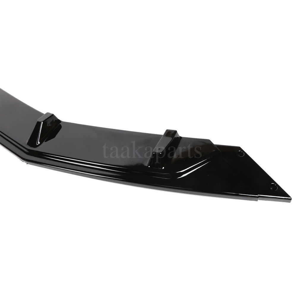 For 2016-2021 Honda Accord Front Bumper Lip Kit Spoiler Splitter Glossy Black