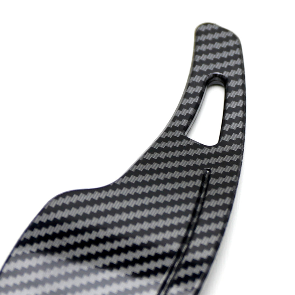 Twill-Weave "Carbon" Pattern Larger Steering Wheel Paddle Shift for Chevy Camaro