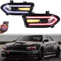 RGB Colorful LED Halogen Lamps Dual Headlights DRL for 2015-2023 Dodge Charger
