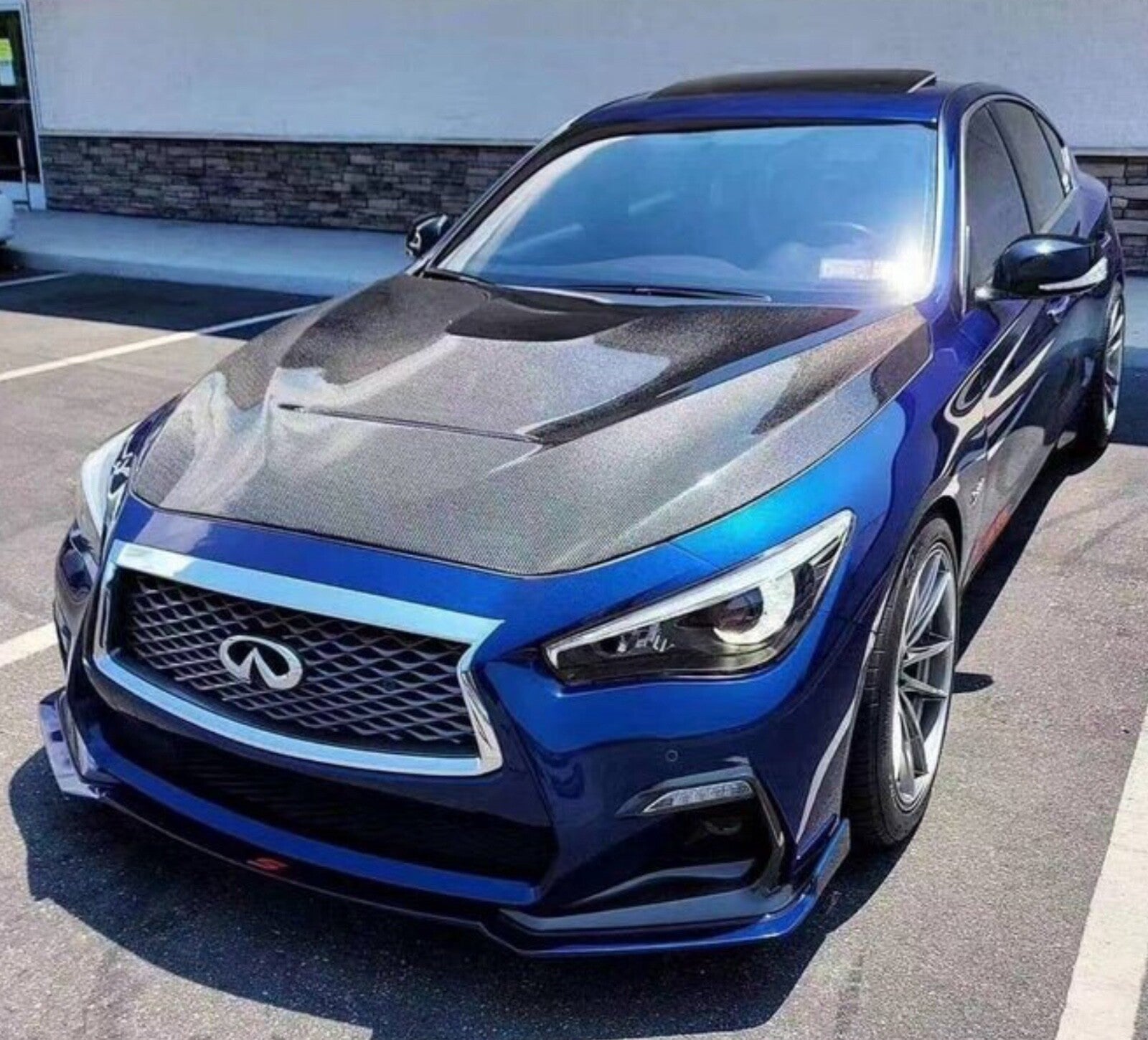 Carbon Fiber Hood GTS for 14-22 4Dr Infiniti Q50 Vis Racing Sports