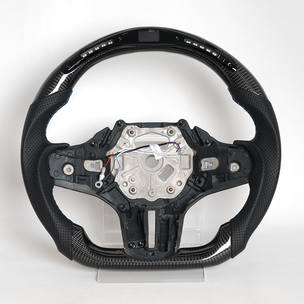 Real Carbon Fiber LED Steering Wheel for BMW 1/2/3/4 Series G20 G29 F40 F87 M3