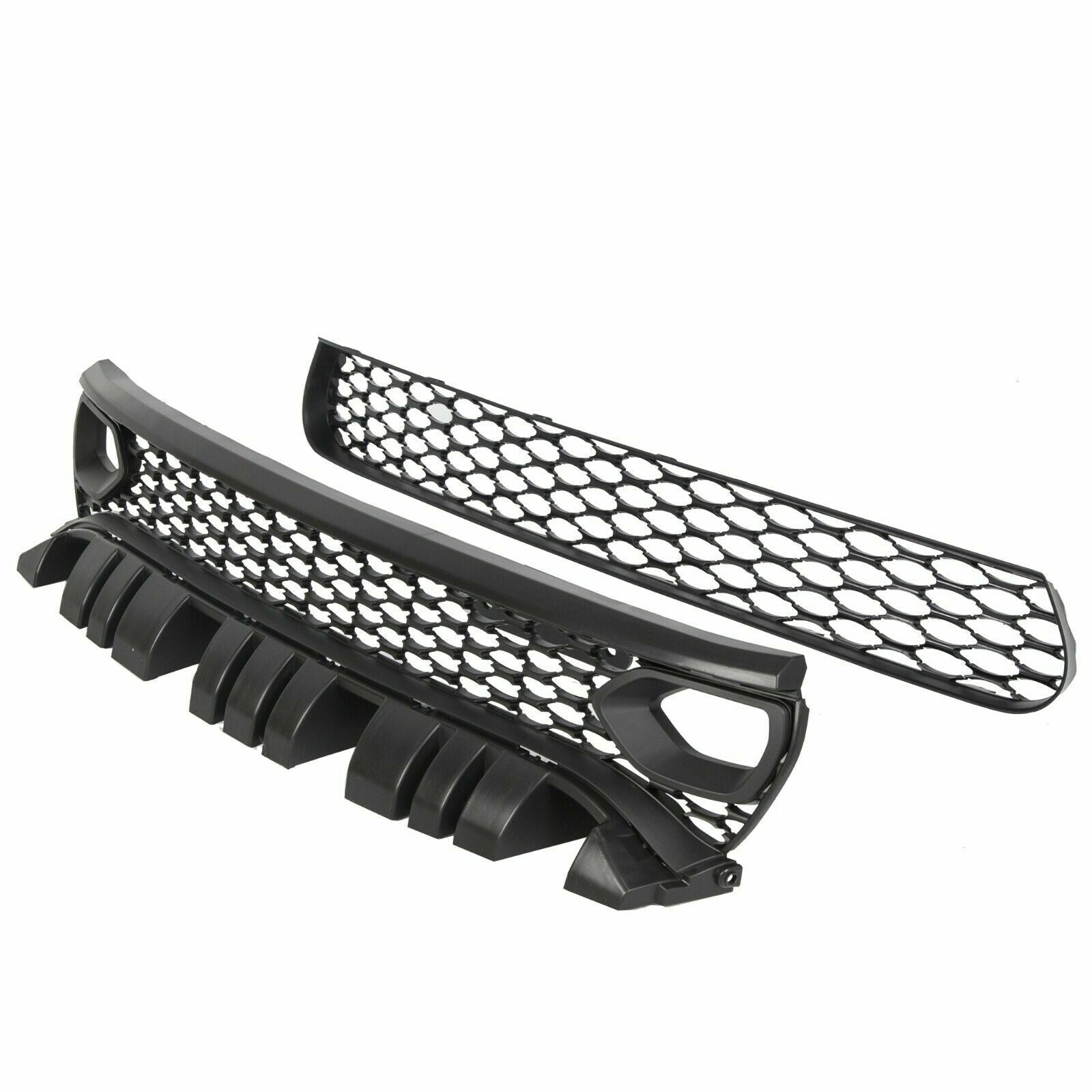 For 2015-23 DODGE CHARGER RT SCAT PACK SRT STYLE Front Upper + Lower Grille Kit