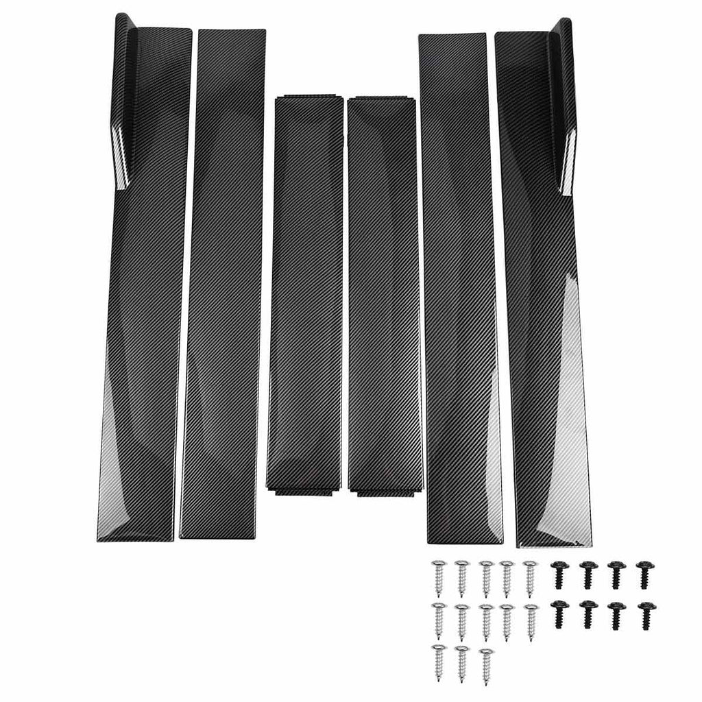 For Infiniti G37 Sedan Coupe Carbon Fiber Side Skirt Extension Splitter Spoiler