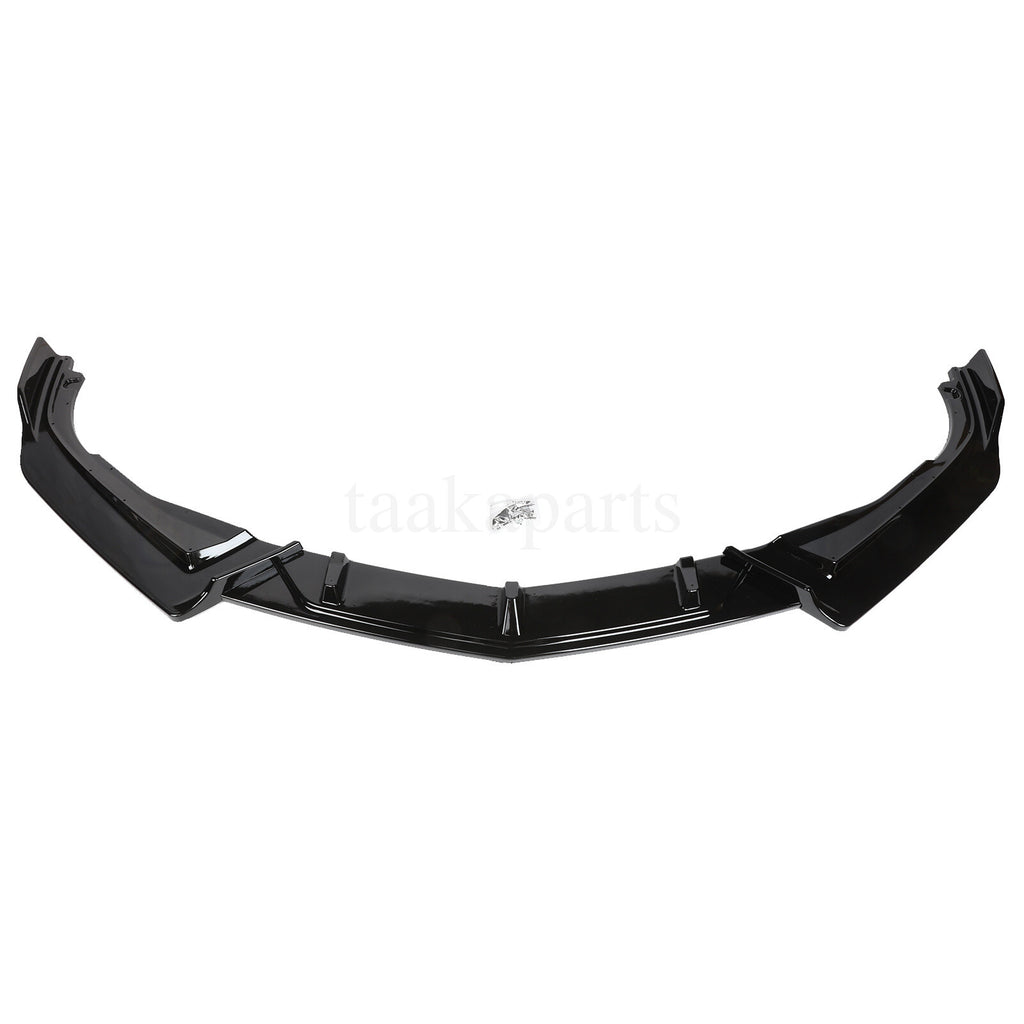 For 2016-2021 Honda Accord Front Bumper Lip Kit Spoiler Splitter Glossy Black