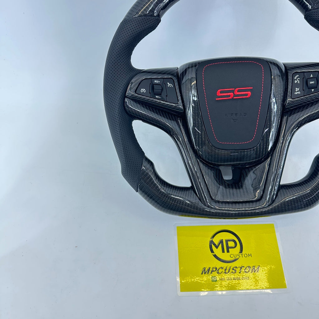 Real Carbon Fiber Steering Wheel for Chevrolet Camaro SS 2010-2015 with Cover