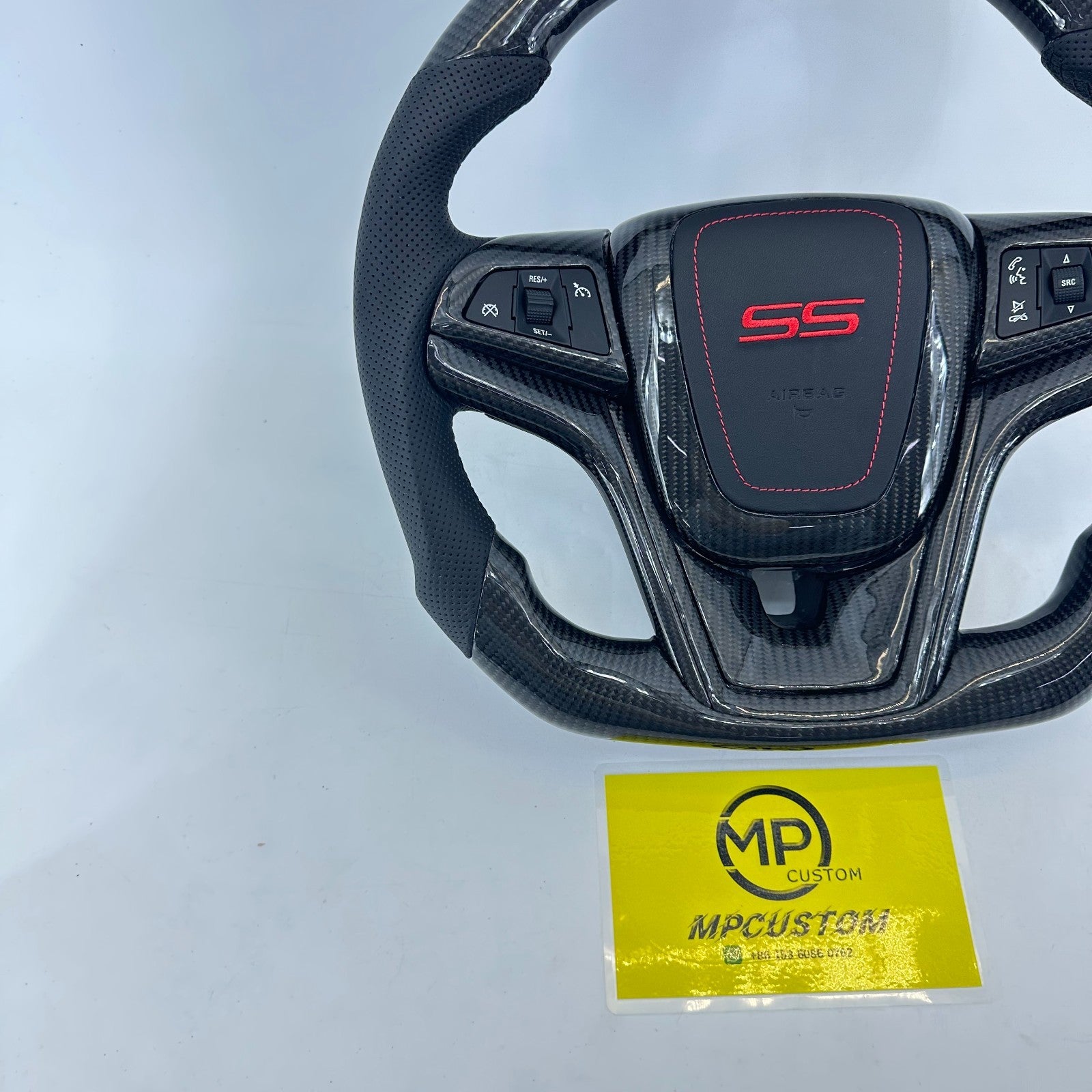 Real Carbon Fiber Steering Wheel for Chevrolet Camaro SS 2010-2015 with Cover
