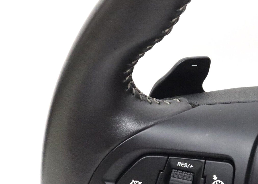 Twill-Weave "Carbon" Pattern Larger Steering Wheel Paddle Shift for Chevy Camaro