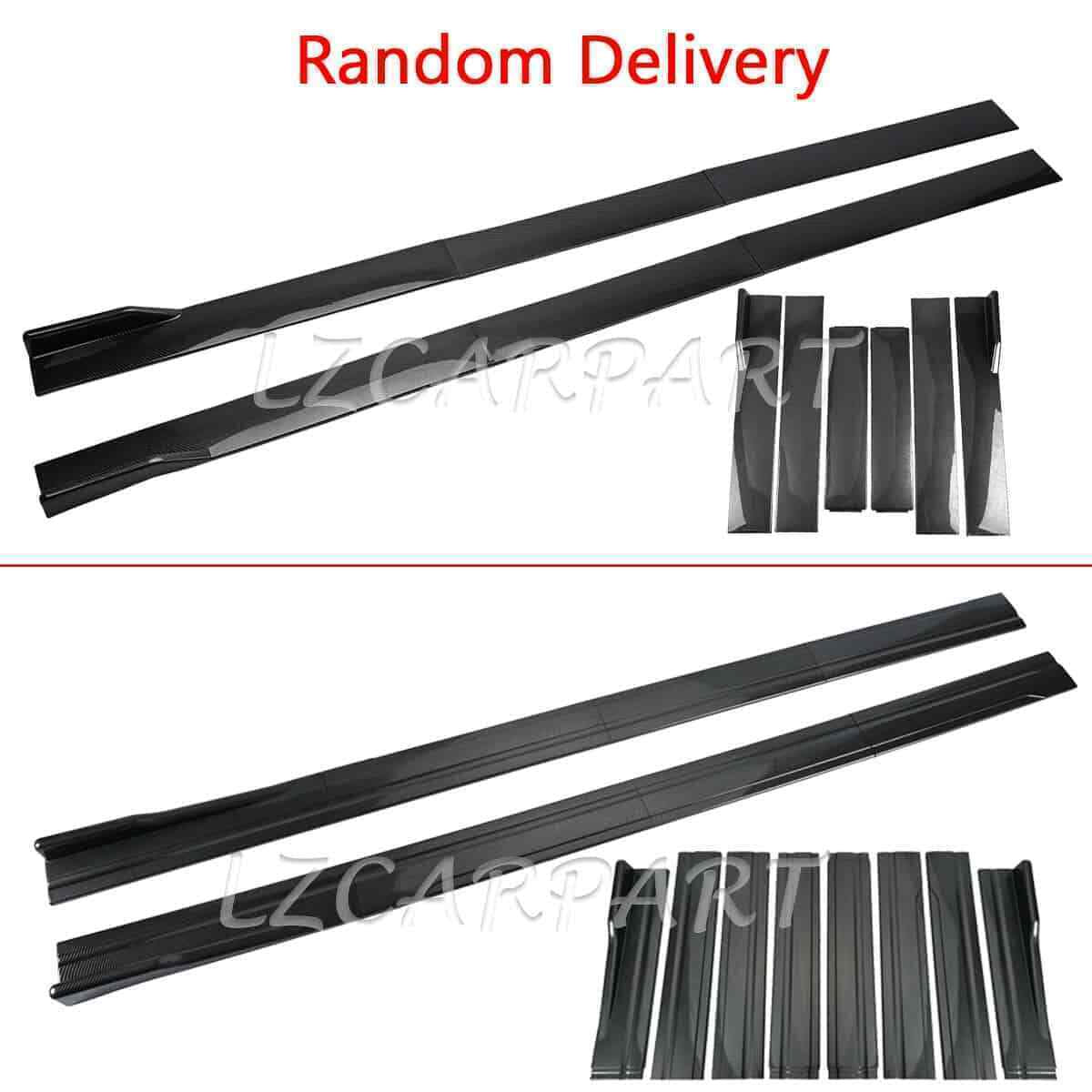 For Infiniti G37 Sedan Coupe Carbon Fiber Side Skirt Extension Splitter Spoiler