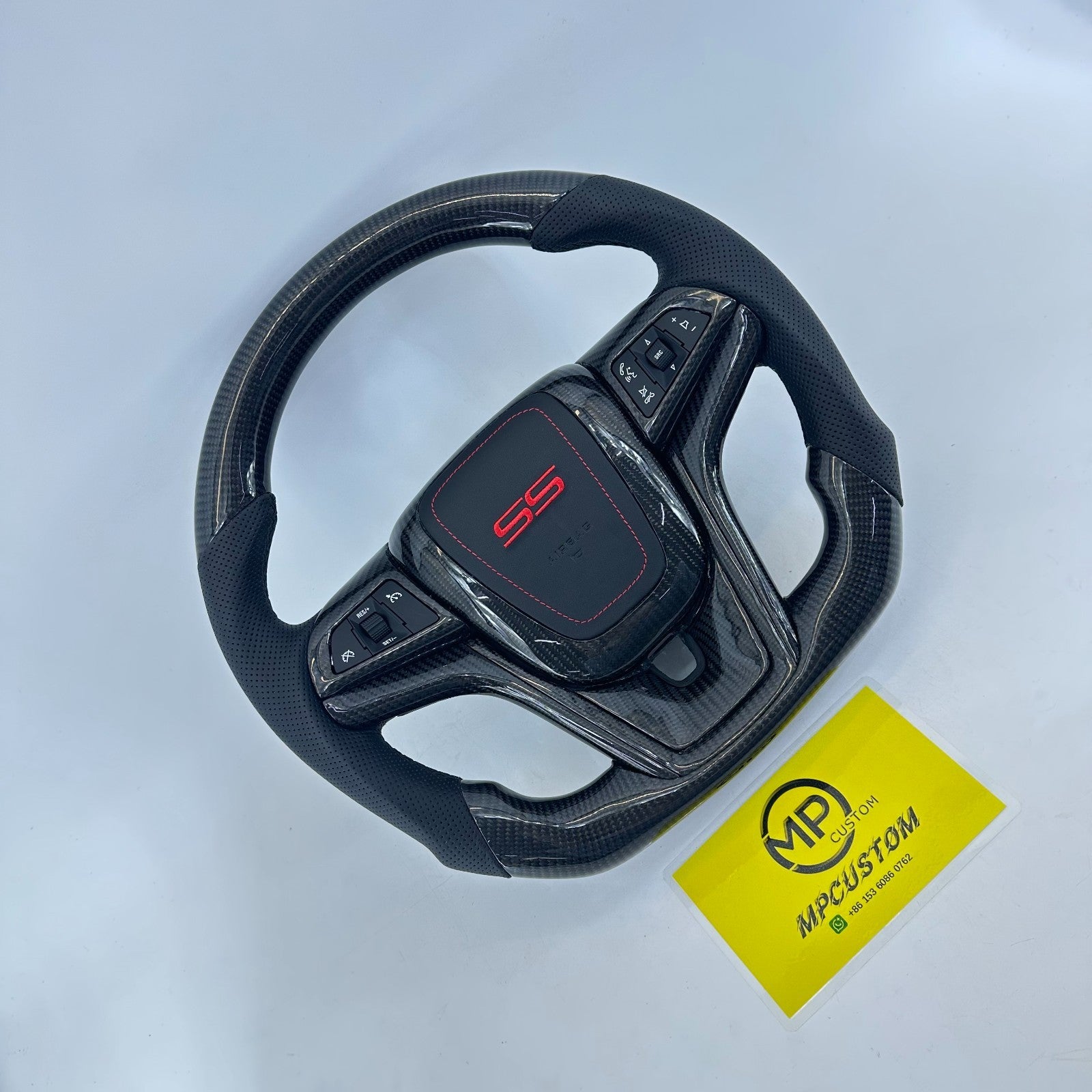 Real Carbon Fiber Steering Wheel for Chevrolet Camaro SS 2010-2015 with Cover
