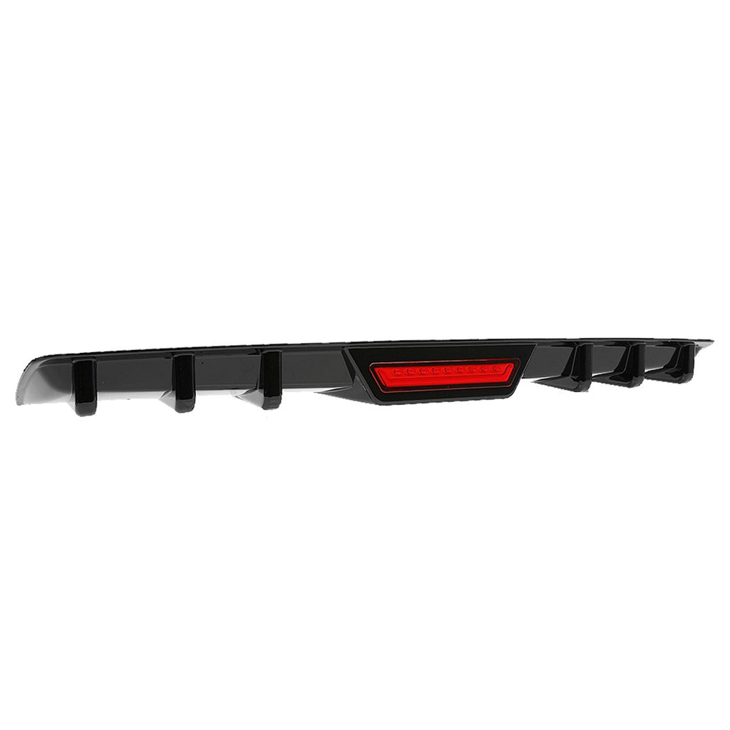Rear Bumper Diffuser W/ LED Tail Brake Light Glossy for Infiniti G35 G37 Coupe