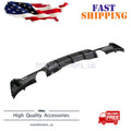 For 14-20 BMW F32 F33 F36 4Series M Sport Rear Diffuser Dual Exhaust Carbon Look