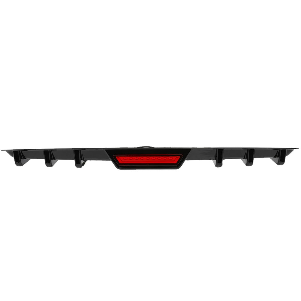 Rear Bumper Diffuser W/ LED Tail Brake Light Glossy for Infiniti G35 G37 Coupe