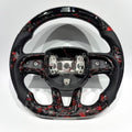 LED Carbon Fiber Sports Steering Wheel for Dodge Charger Challenger Grand Cherokee SRT a High-Quality Custom Steering Wheel