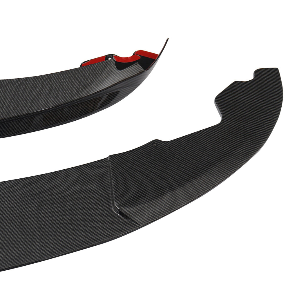 Front Bumper Lip for 14-20 BMW F32 F33 F36 M Sport Splitter Carbon Fiber Style