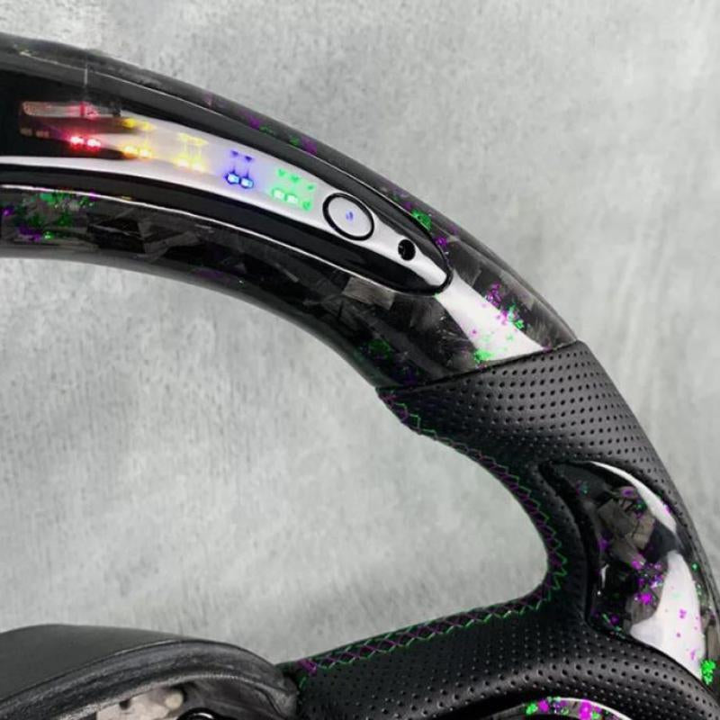 Carbon Fiber Steering Wheel LED Forged for Dodge Challenger/Hel