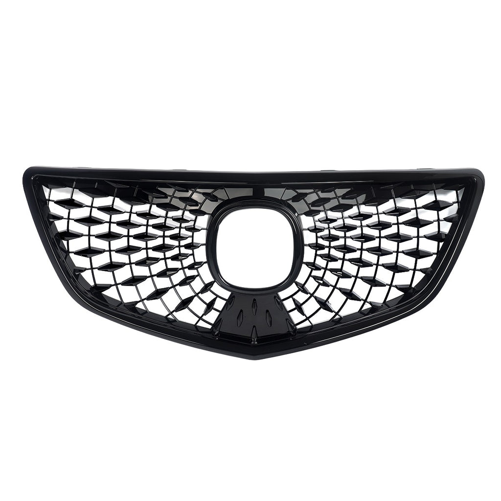 Upgrade 2022 Style Front Bumper Grille Grill for Acura MDX 2014-2016 Gloss Black